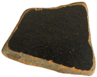 Arcilla tamboreada - color negro